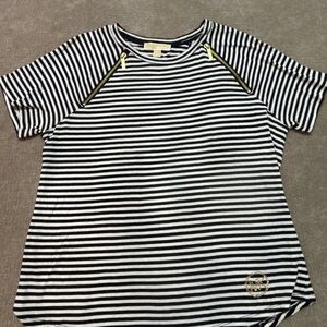 Michael Kors Navy and White Striped Kids Tee